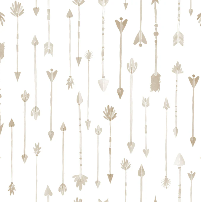 Watercolor Arrows in Sisal