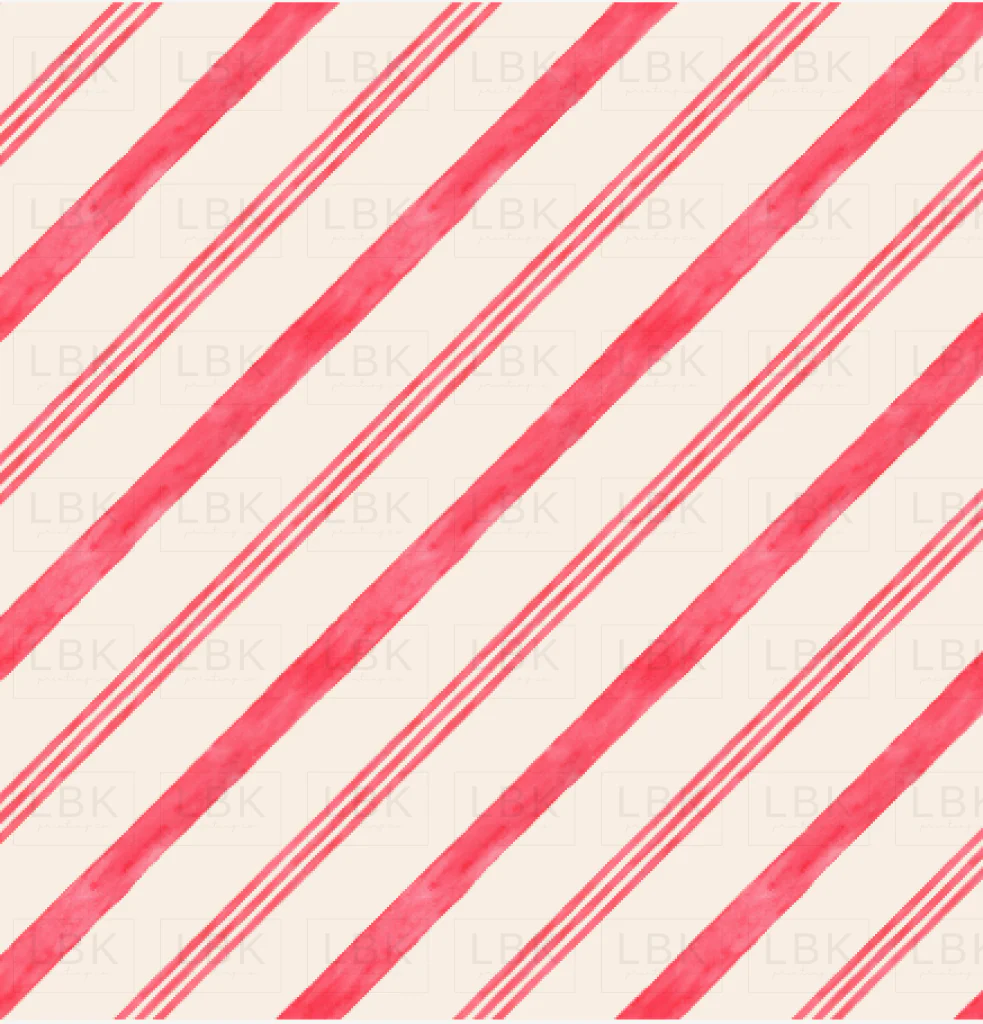 Watercolor Candy Cane Stripes cream