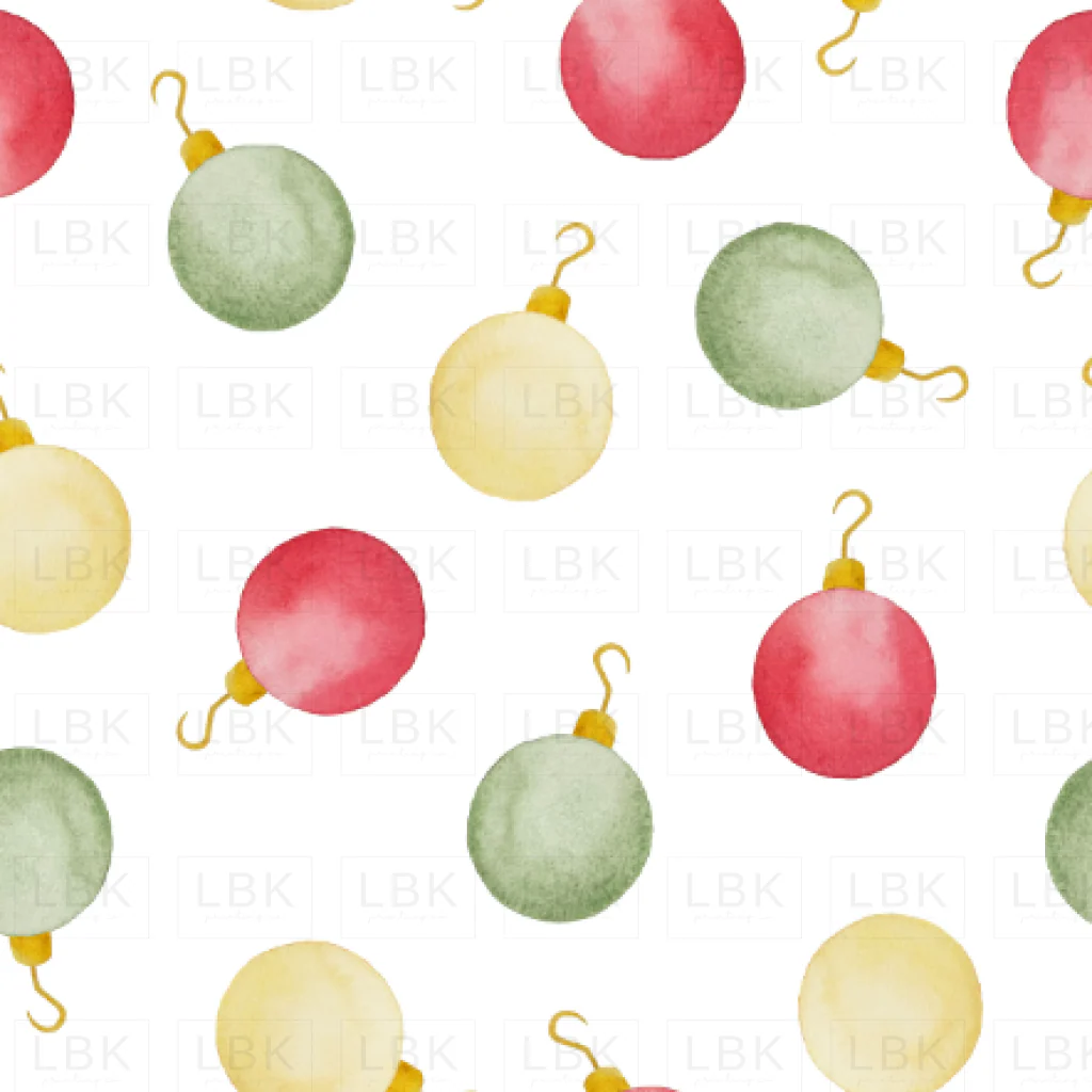 Watercolor Christmas ornaments