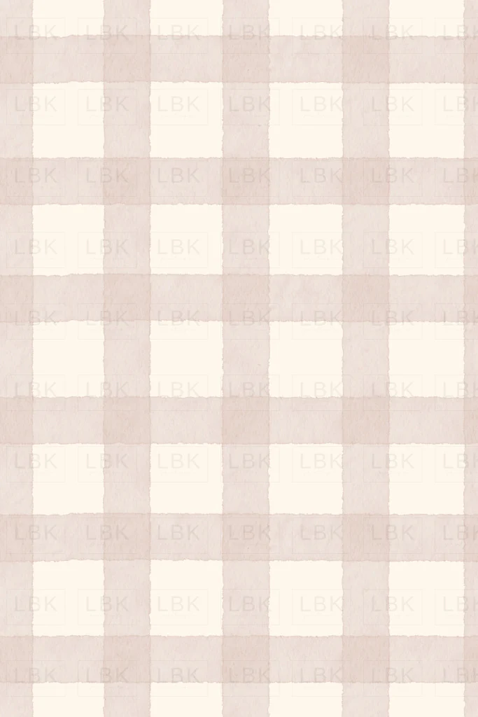 Watercolor gingham- blush pink