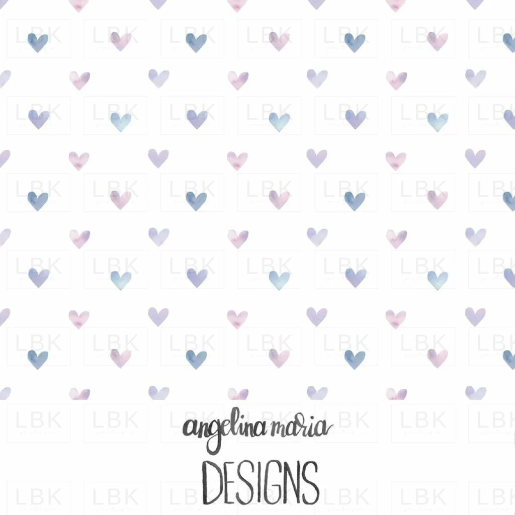 watercolor hearts