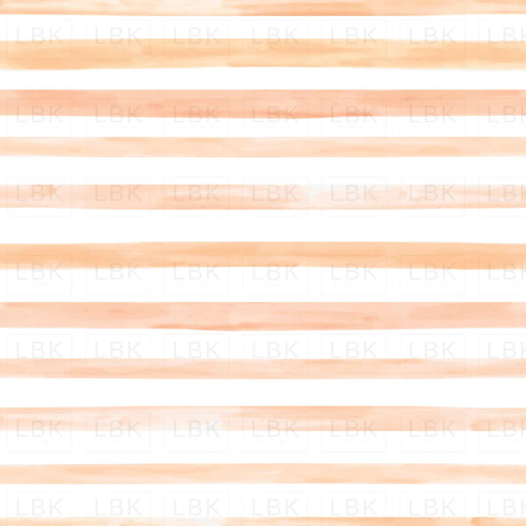 Watercolor Peach Stripes