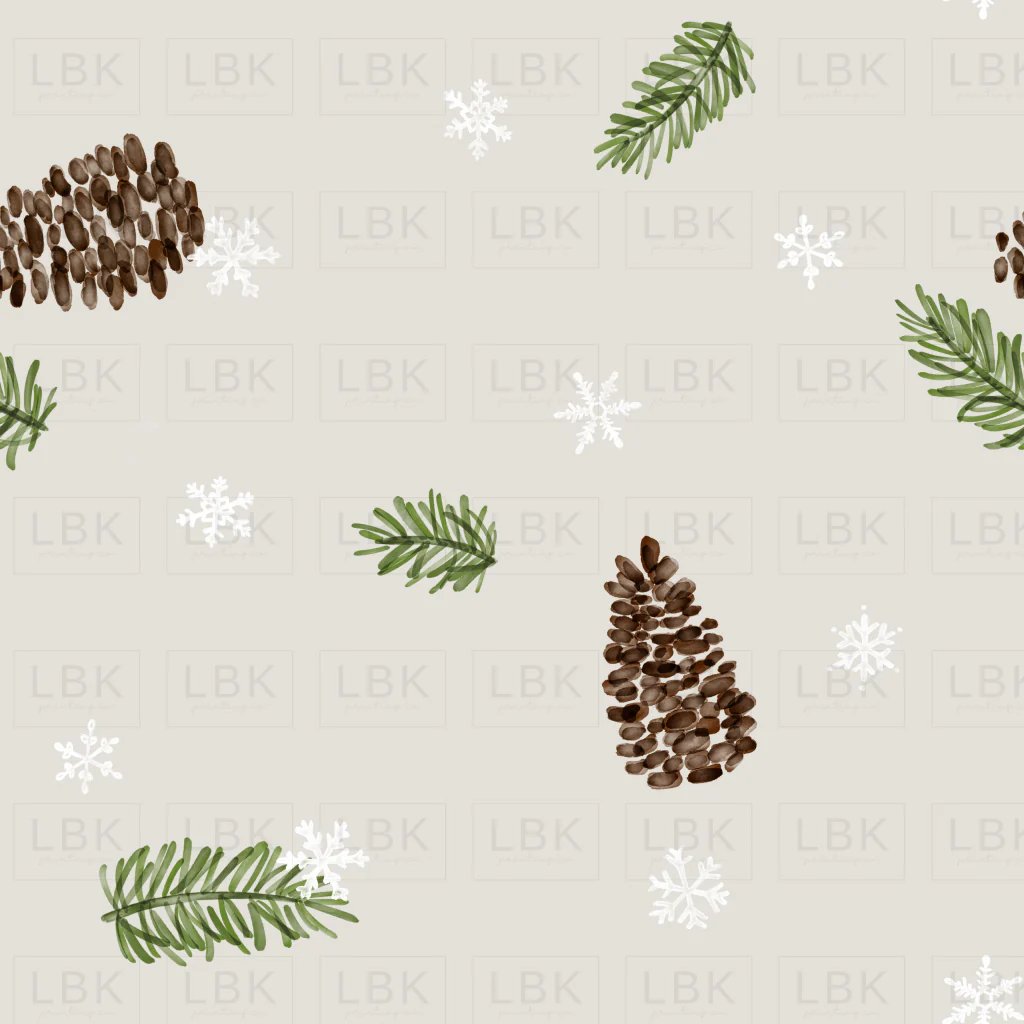 Watercolor Winter Pinecones