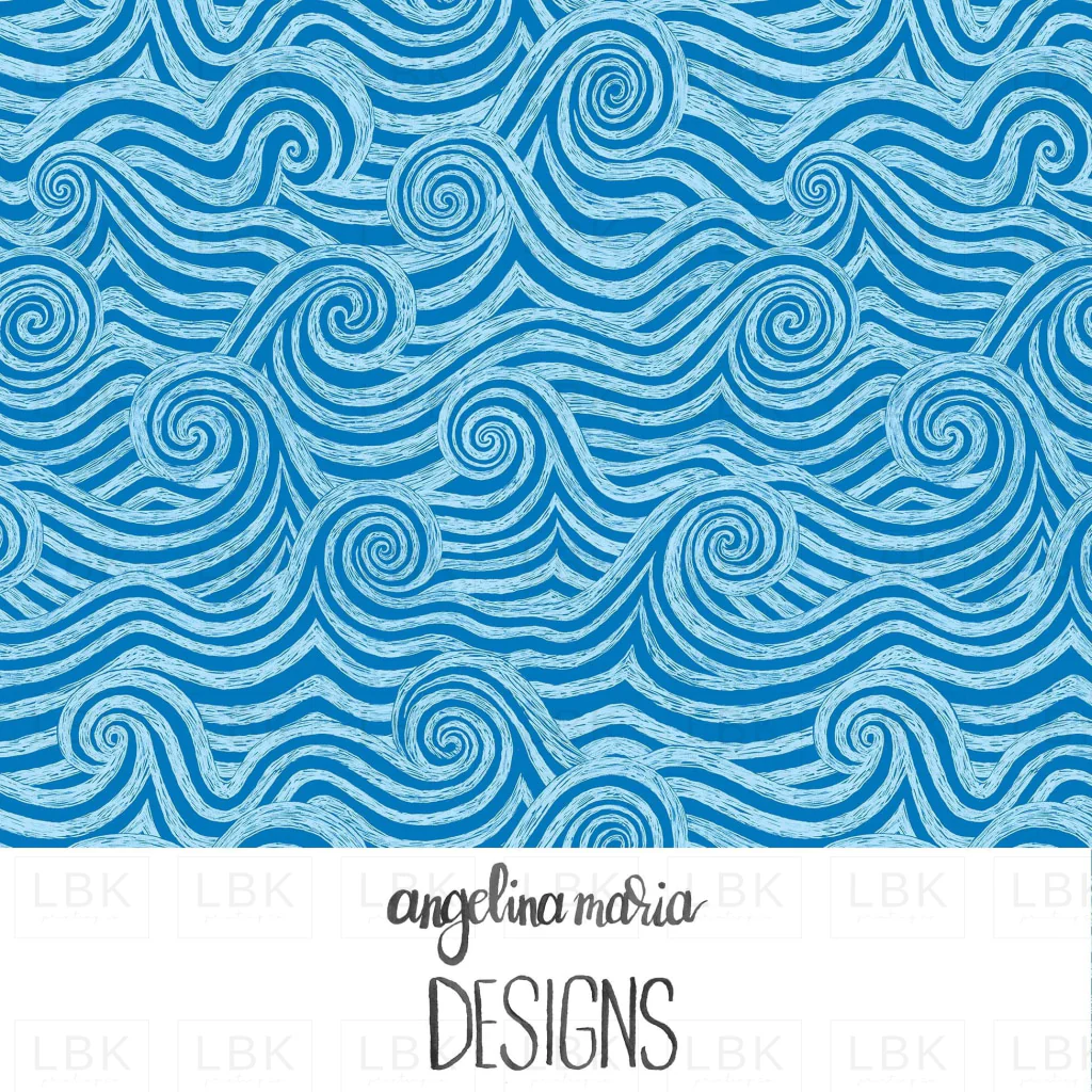 waves ocean depths blue.