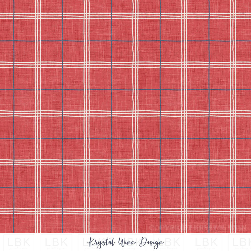 Yankee Doodle Plaid Red