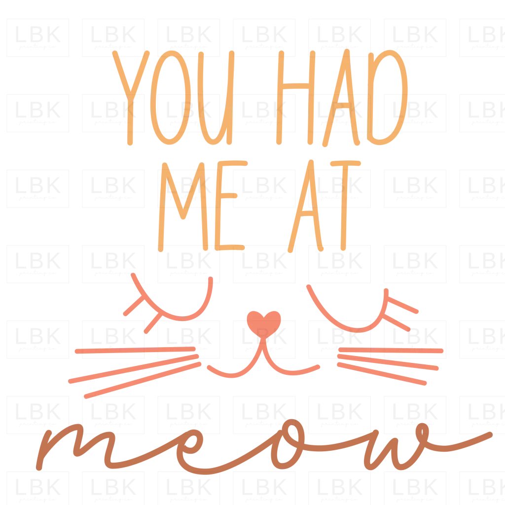 You Had Me at Meow - Cat- DTF